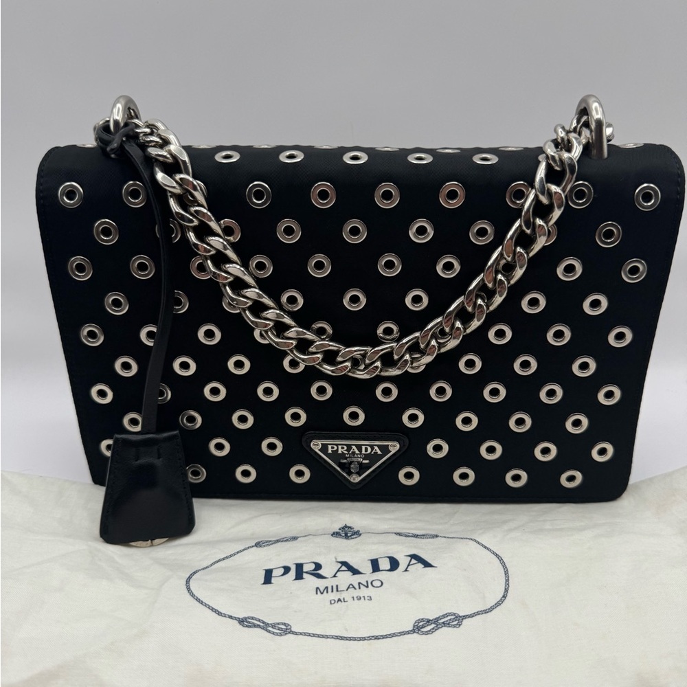 Prada Tessuto Nylon Grommet